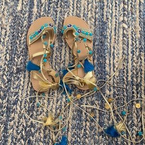 Mystique Grecian Sandals Never Worn